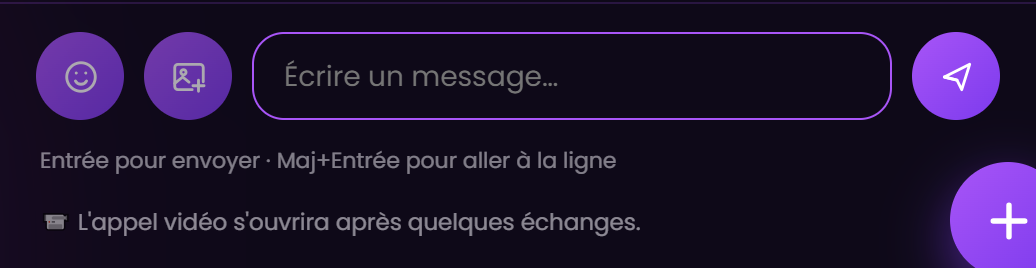 La ligne : l'appel vidéo s'ouvrira après quelques échanges